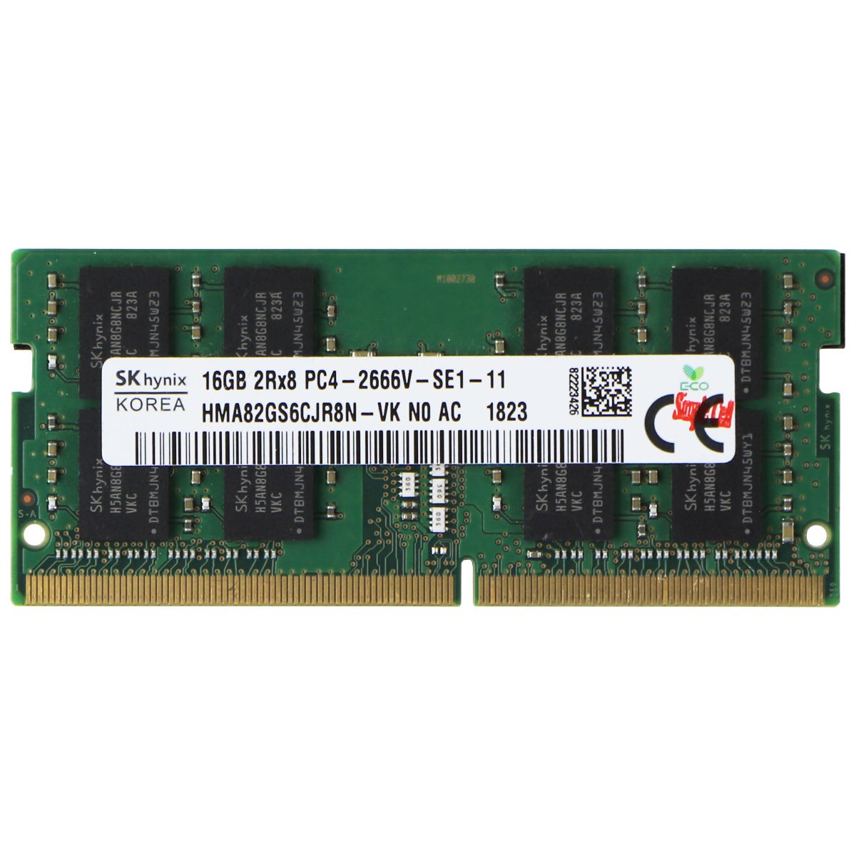 SK Hynix DDR4 (16GB) PC4-2666V 2Rx8 RC RAM Memory (HMA82GS6CJR8N-VK) Computer Parts - Memory (RAM) SK Hynix    - Simple Cell Bulk Wholesale Pricing - USA Seller