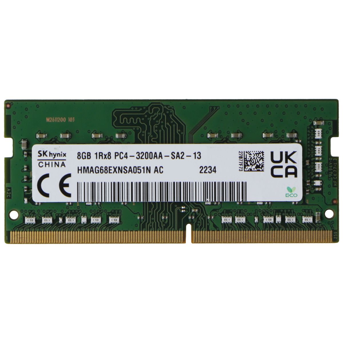 SK Hynix (8GB) DDR4 PC4-3200AA 1Rx8 Laptop RAM Memory (HMAG68EXNSA051N AC) Computer Parts - Memory (RAM) SK Hynix    - Simple Cell Bulk Wholesale Pricing - USA Seller