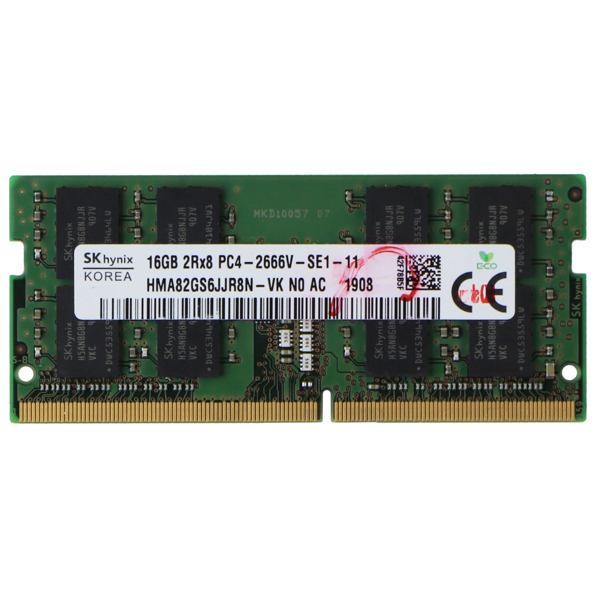SK Hynix DDR4 (16GB) 2Rx8 PC4-2666V PC RAM Memory (HMA82GS6JJR8N-VK) Computer Parts - Memory (RAM) SK Hynix    - Simple Cell Bulk Wholesale Pricing - USA Seller