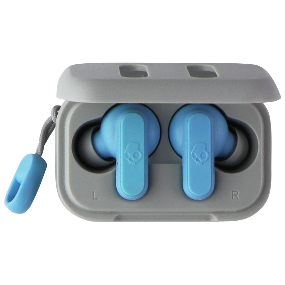 Skullcandy Dime 2 True Wireless In-Ear Earbuds - Light Gray/Blue (Y22-S2DBW) Portable Audio - Headphones Skullcandy    - Simple Cell Bulk Wholesale Pricing - USA Seller