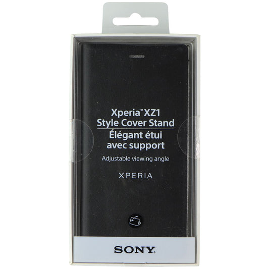 Sony Official Style Cover Stand Case for Sony Xperia XZ1 - Black Cell Phone - Cases, Covers & Skins Sony    - Simple Cell Bulk Wholesale Pricing - USA Seller