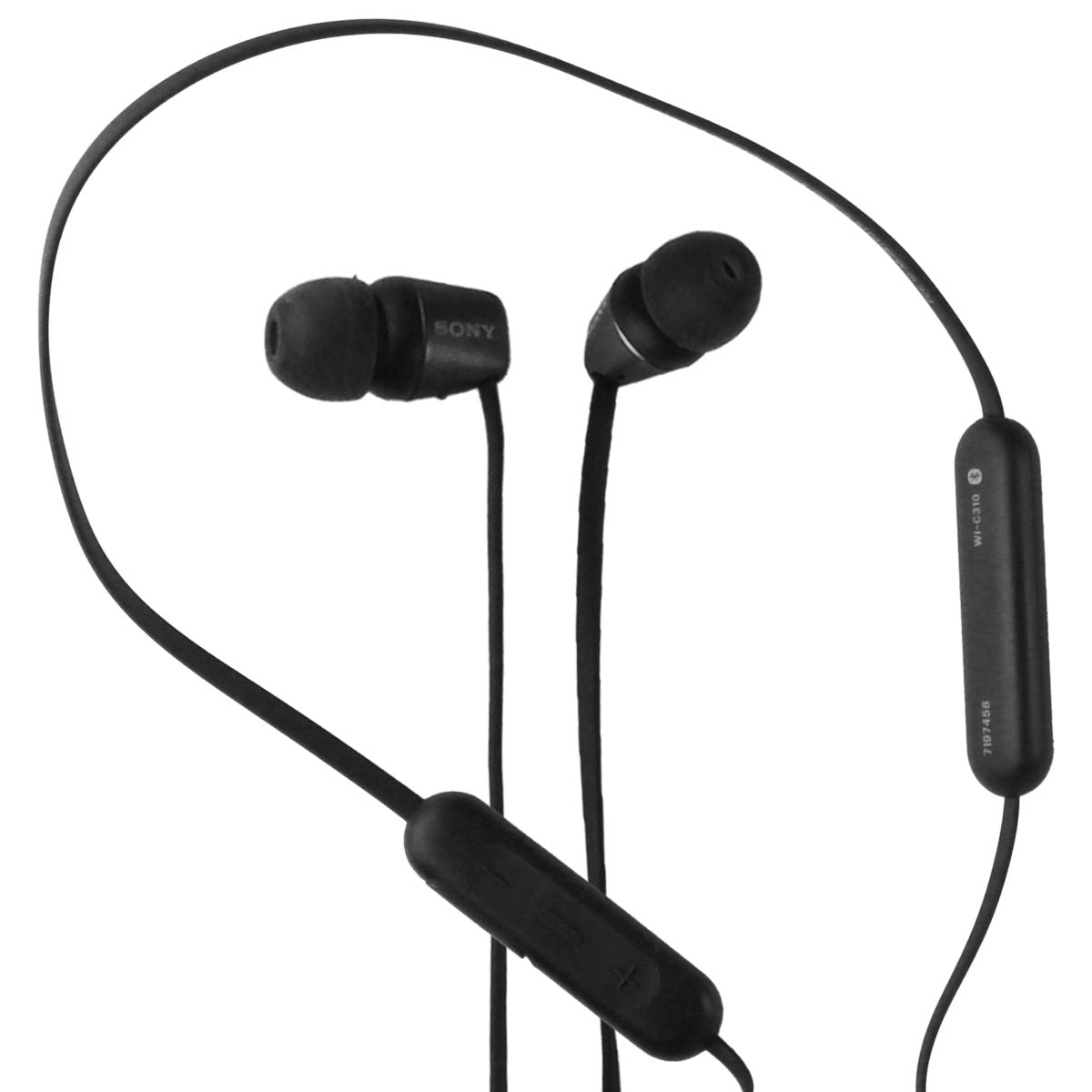 Sony Wireless in-Ear Headset/Headphones with Mic - Black (WI-C310/B) Portable Audio - Headphones Sony    - Simple Cell Bulk Wholesale Pricing - USA Seller