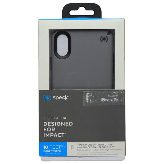 Speck Presidio Pro Series Case for Apple iPhone XR - Grey/Black Cell Phone - Cases, Covers & Skins Speck    - Simple Cell Bulk Wholesale Pricing - USA Seller
