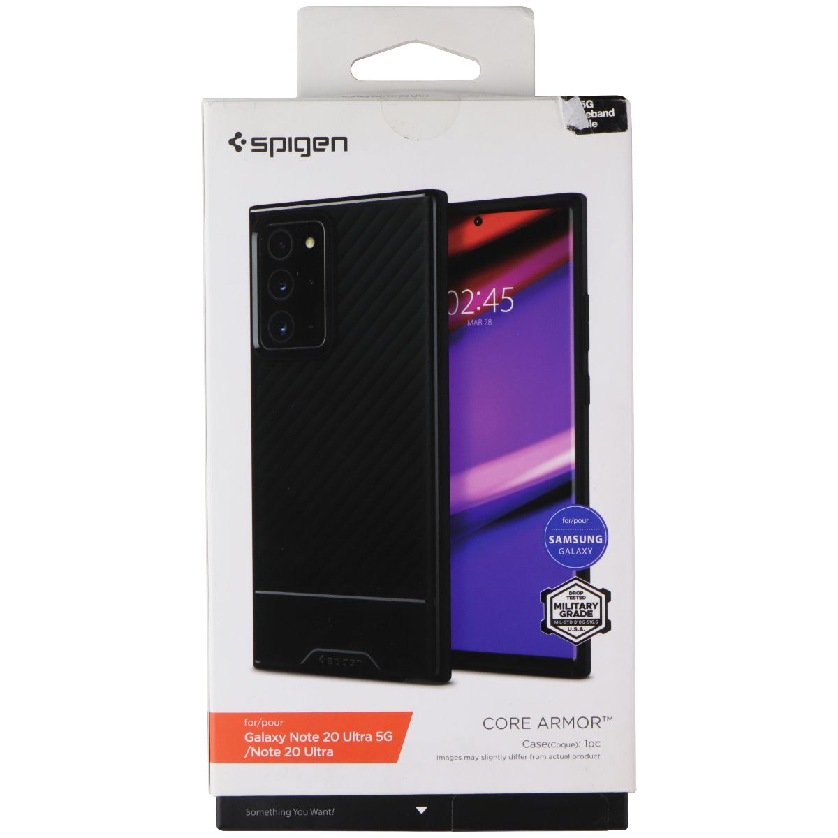 Spigen Core Armor Series Case for Samsung Galaxy Note 20 Ultra - Matte Black Cell Phone - Cases, Covers & Skins Spigen    - Simple Cell Bulk Wholesale Pricing - USA Seller