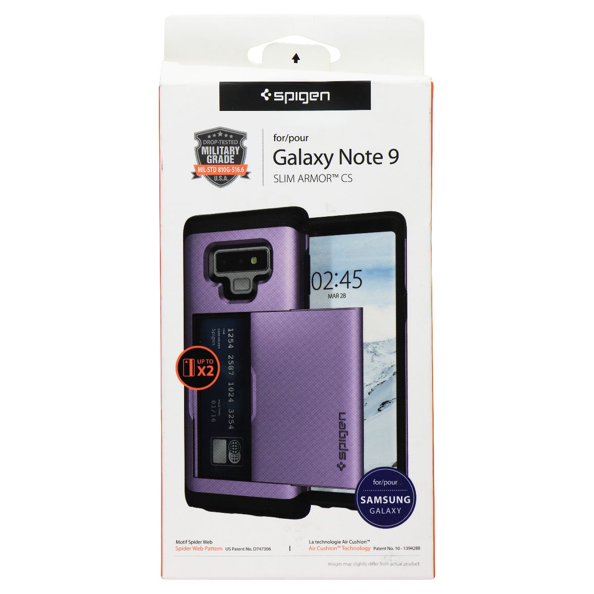 Spigen Slim Armor CS Series Dual Layer Case for Samsung Galaxy Note9 - Lavender Cell Phone - Cases, Covers & Skins Spigen    - Simple Cell Bulk Wholesale Pricing - USA Seller