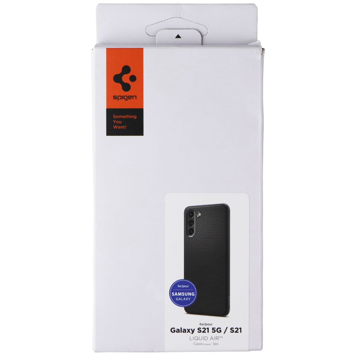 Spigen Liquid Air Series Case for Samsung Galaxy S21 5G / S21 - Black Cell Phone - Cases, Covers & Skins Spigen    - Simple Cell Bulk Wholesale Pricing - USA Seller