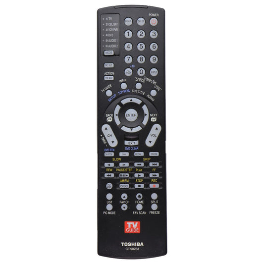Toshiba OEM Remote Control for Select Toshiba TVs - Black (CT-90233) TV, Video & Audio Accessories - Remote Controls Toshiba    - Simple Cell Bulk Wholesale Pricing - USA Seller