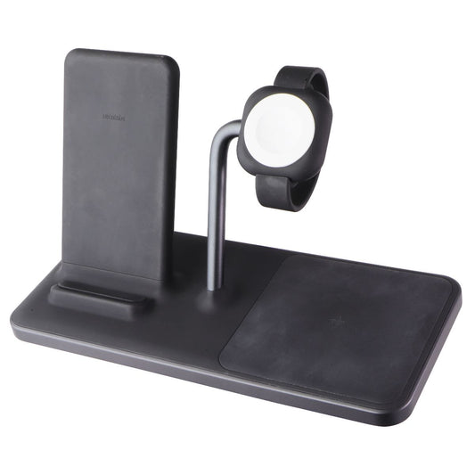 Ubiolabs 3-in-1 Wireless Charging Stand w/ USB-C for Qi & Apple Watch - Black Smart Watch Accessories - Chargers & Docking Stations ubiolabs    - Simple Cell Bulk Wholesale Pricing - USA Seller