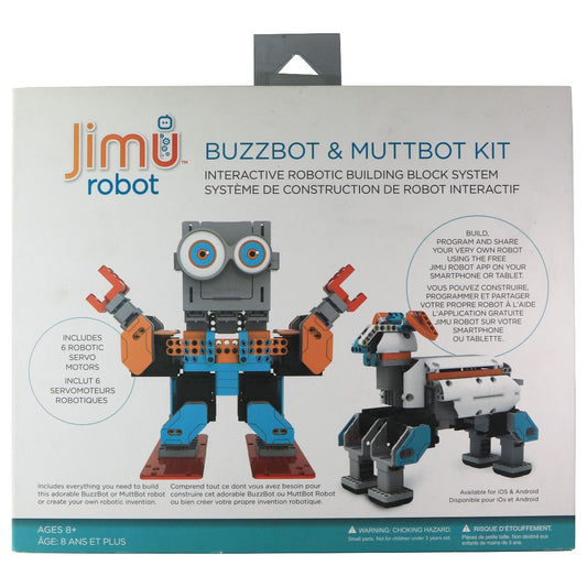 Jimu Robot - Bussbot & Buttbot Interactive Building Block System (Ages 8+) Robots, Monsters & Space Toys - Robots UBTECH    - Simple Cell Bulk Wholesale Pricing - USA Seller