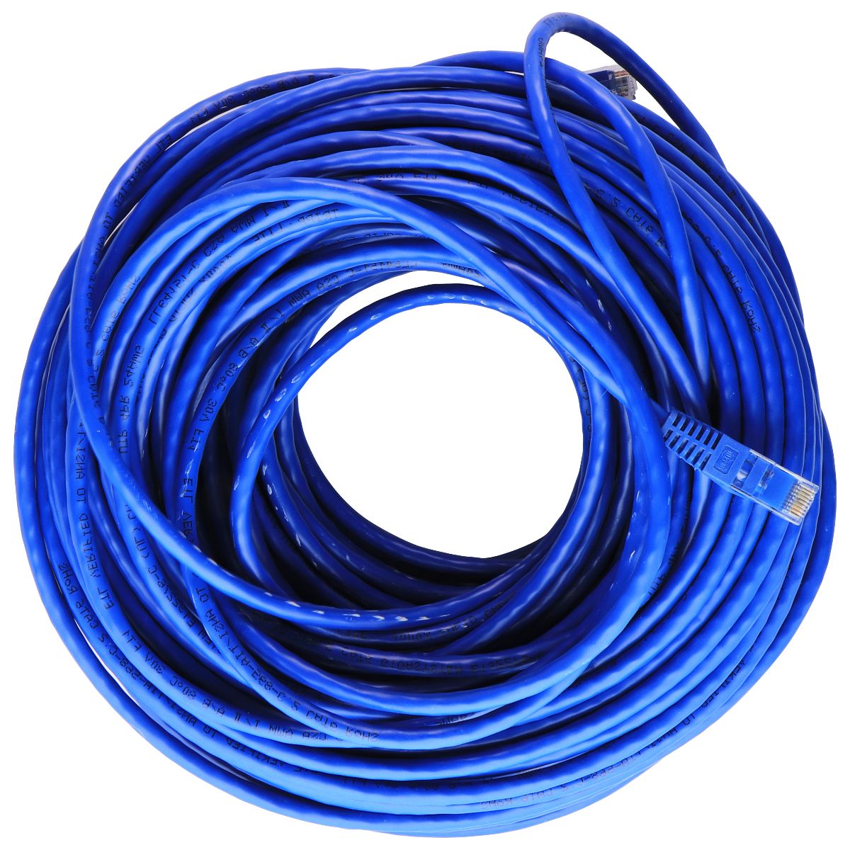 Generic (100-Ft) CAT6 Ethernet Patch Cable - Blue Computer/Network - Ethernet Cables (RJ-45, 8P8C) Unbranded    - Simple Cell Bulk Wholesale Pricing - USA Seller
