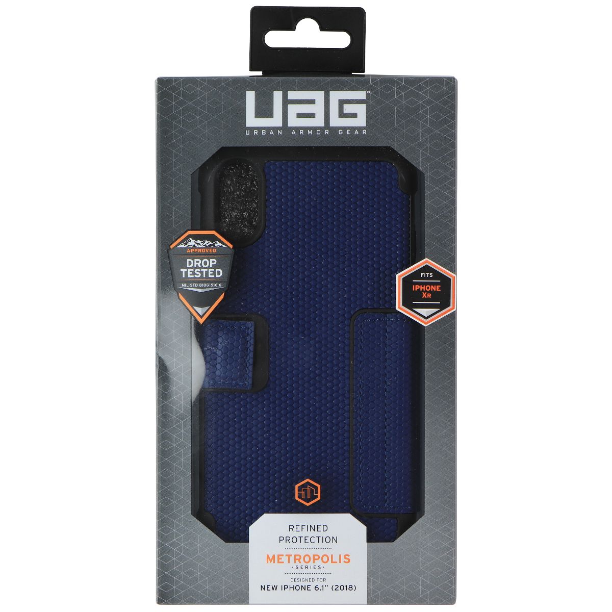 Urban Armor Gear UAG Metropolis Series Case for Apple iPhone XR - Navy Cell Phone - Cases, Covers & Skins Urban Armor Gear    - Simple Cell Bulk Wholesale Pricing - USA Seller