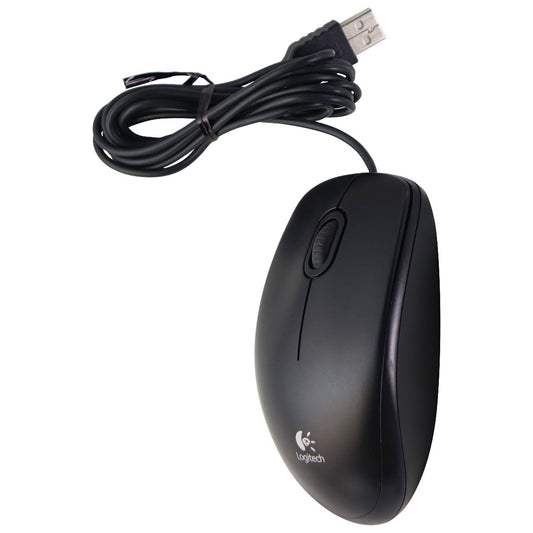 Logitech MB100 Wired USB Optical Mouse for Windows PC & More - Black (M-U0026) Keyboards/Mice - Mice, Trackballs & Touchpads Logitech    - Simple Cell Bulk Wholesale Pricing - USA Seller