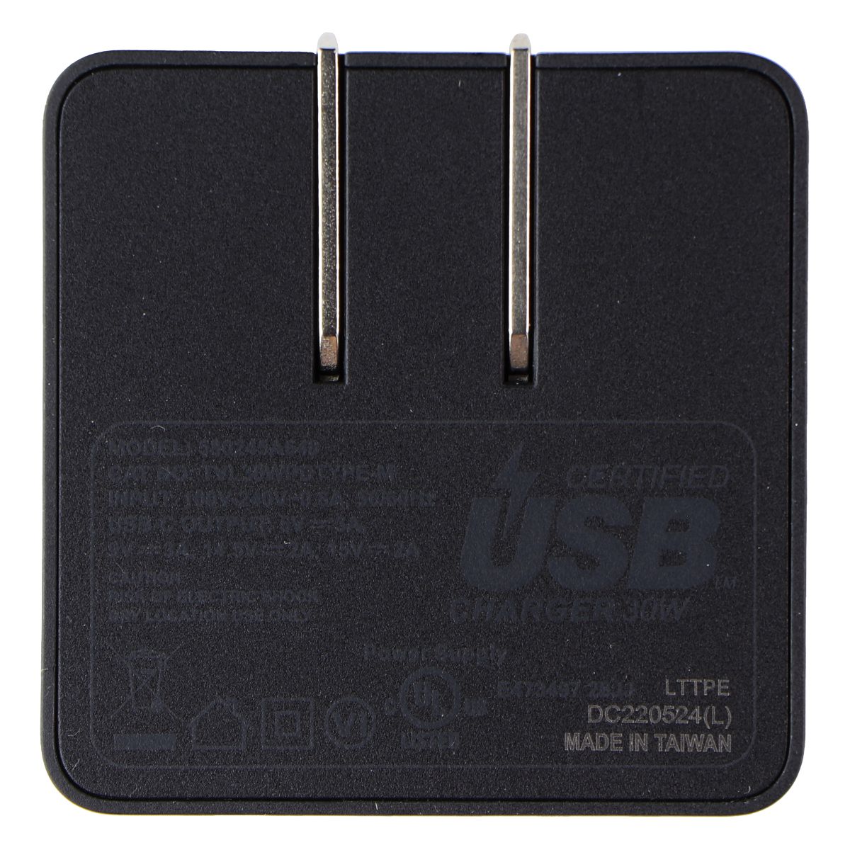 Verizon (30W) USB-C Fast Charge PD Wall Charger with USB-C to USB-C Cable - Blk Cell Phone - Chargers & Cradles Verizon    - Simple Cell Bulk Wholesale Pricing - USA Seller