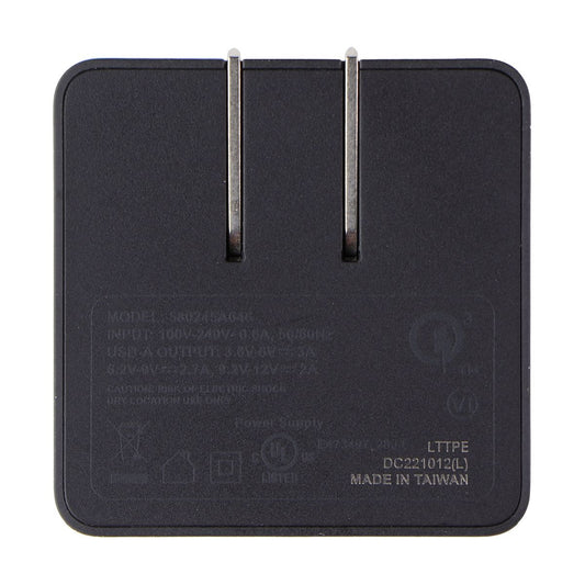 Verizon (24W) USB-A Quick Charge Wall Adapter - Black Cell Phone - Cables & Adapters Verizon    - Simple Cell Bulk Wholesale Pricing - USA Seller