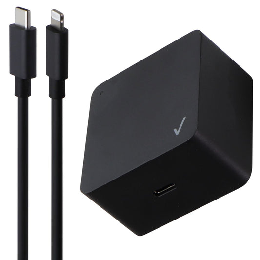 Verizon (30W) USB-C Wall Charger with 8-Pin Lightning to USB-C Cable - Black Cell Phone - Chargers & Cradles Verizon    - Simple Cell Bulk Wholesale Pricing - USA Seller