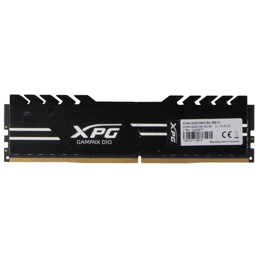 XPG Gammix D10 (8GB) DDR4 3200MHz 1.35V Desktop RAM (AX4U320038G16A-BB10) Computer Parts - Memory (RAM) XPG    - Simple Cell Bulk Wholesale Pricing - USA Seller