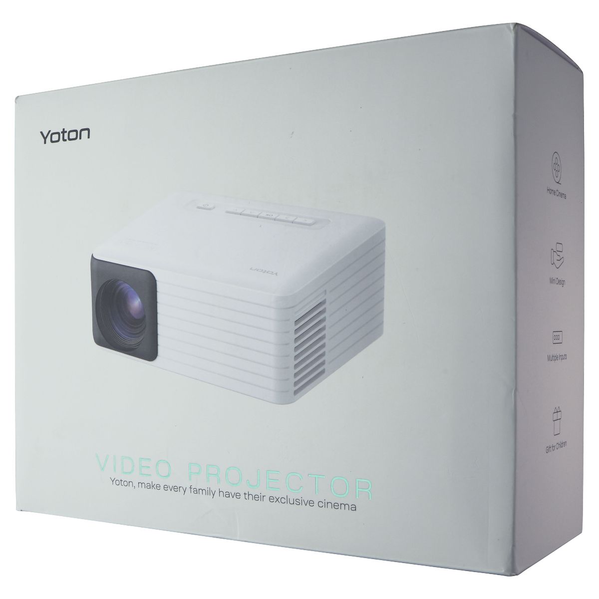Yoton (Y3) Portable Mini Video Projector - Native 720P - White Digital Displays - Projectors Yoton    - Simple Cell Bulk Wholesale Pricing - USA Seller