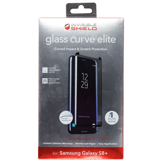 ZAGG InvisibleShield Glass Curve Elite Screen Protector for Samsung Galaxy S8+ Cell Phone - Screen Protectors Zagg    - Simple Cell Bulk Wholesale Pricing - USA Seller