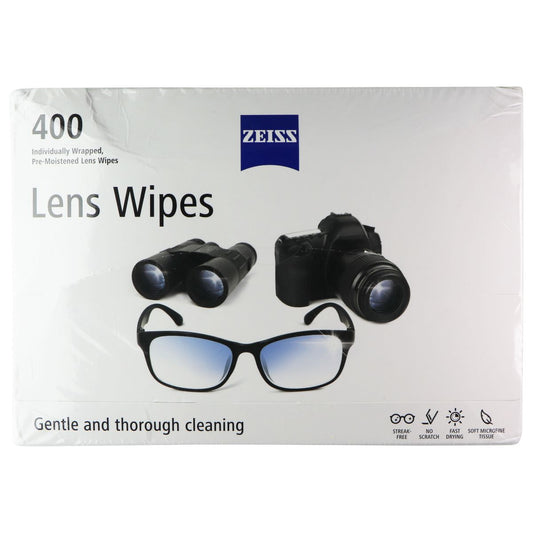 ZEISS (400 Count) Streak-Free Moist Lens Wipes (Individually Wrapped) Cell Phone - Other Accessories Zeiss    - Simple Cell Bulk Wholesale Pricing - USA Seller