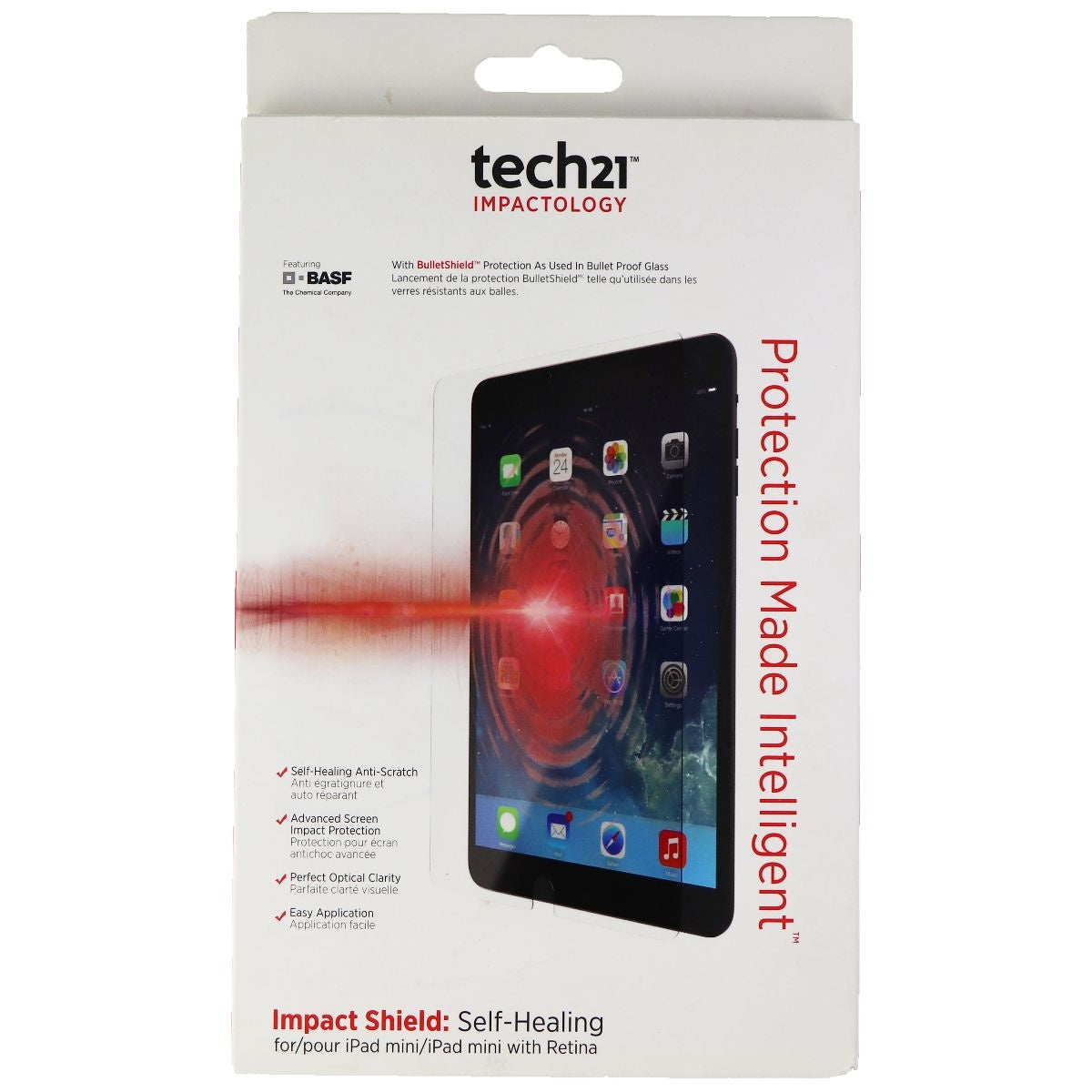 Tech21 Impact Shield with Self Healing for iPad Mini / Mini with Retina - Clear Cell Phone - Screen Protectors Tech21    - Simple Cell Bulk Wholesale Pricing - USA Seller