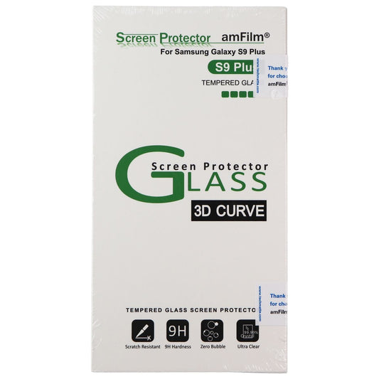 amFilm (S9P-GLS-BLKV2-STK) for Samsung Galaxy S9+ Plus - Black Cell Phone - Screen Protectors amFilm    - Simple Cell Bulk Wholesale Pricing - USA Seller