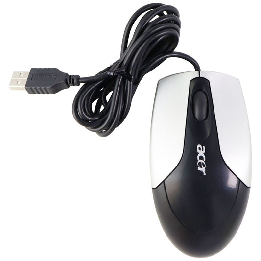 Acer Wired USB Mouse for Windows PC & More - Black/Silver (M-UVACR1) Keyboards/Mice - Mice, Trackballs & Touchpads Acer    - Simple Cell Bulk Wholesale Pricing - USA Seller