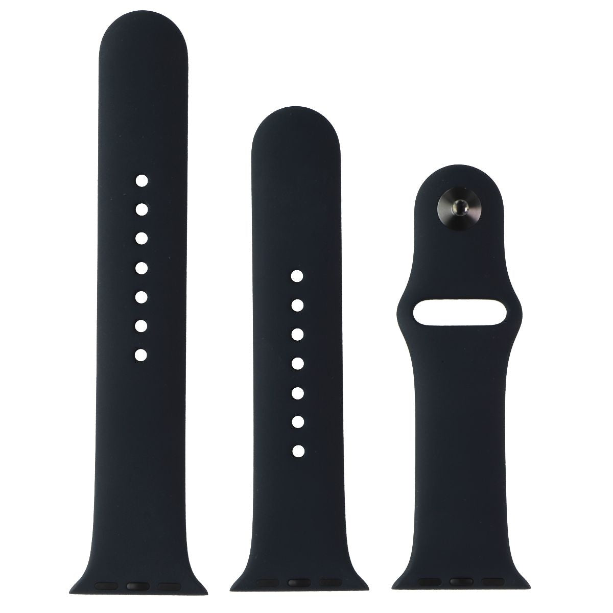 Apple (41mm) Sport Band Full Set for Apple Watch 38/40/41mm - Black Smart Watch Accessories - Watch Bands Apple    - Simple Cell Bulk Wholesale Pricing - USA Seller