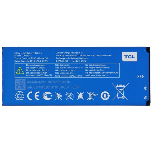 TCL Replacement Battery TLi021G1 2200mAh 3.85V for TCL Alcatel Cell Phone - Batteries TCL    - Simple Cell Bulk Wholesale Pricing - USA Seller