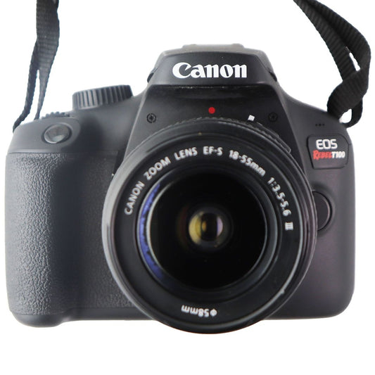 Canon EOS Rebel T100 Camera with EF-S 18-55MM 1:3.5-5.6 III Lens Digital Camera - Digital & DSLR Cameras Canon    - Simple Cell Bulk Wholesale Pricing - USA Seller