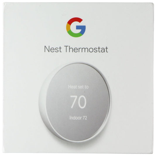 Google Nest Thermostat Smart Thermostat for Home - Snow (GA01334-US) Heating, Cooling & Air - Programmable Thermostats Google    - Simple Cell Bulk Wholesale Pricing - USA Seller