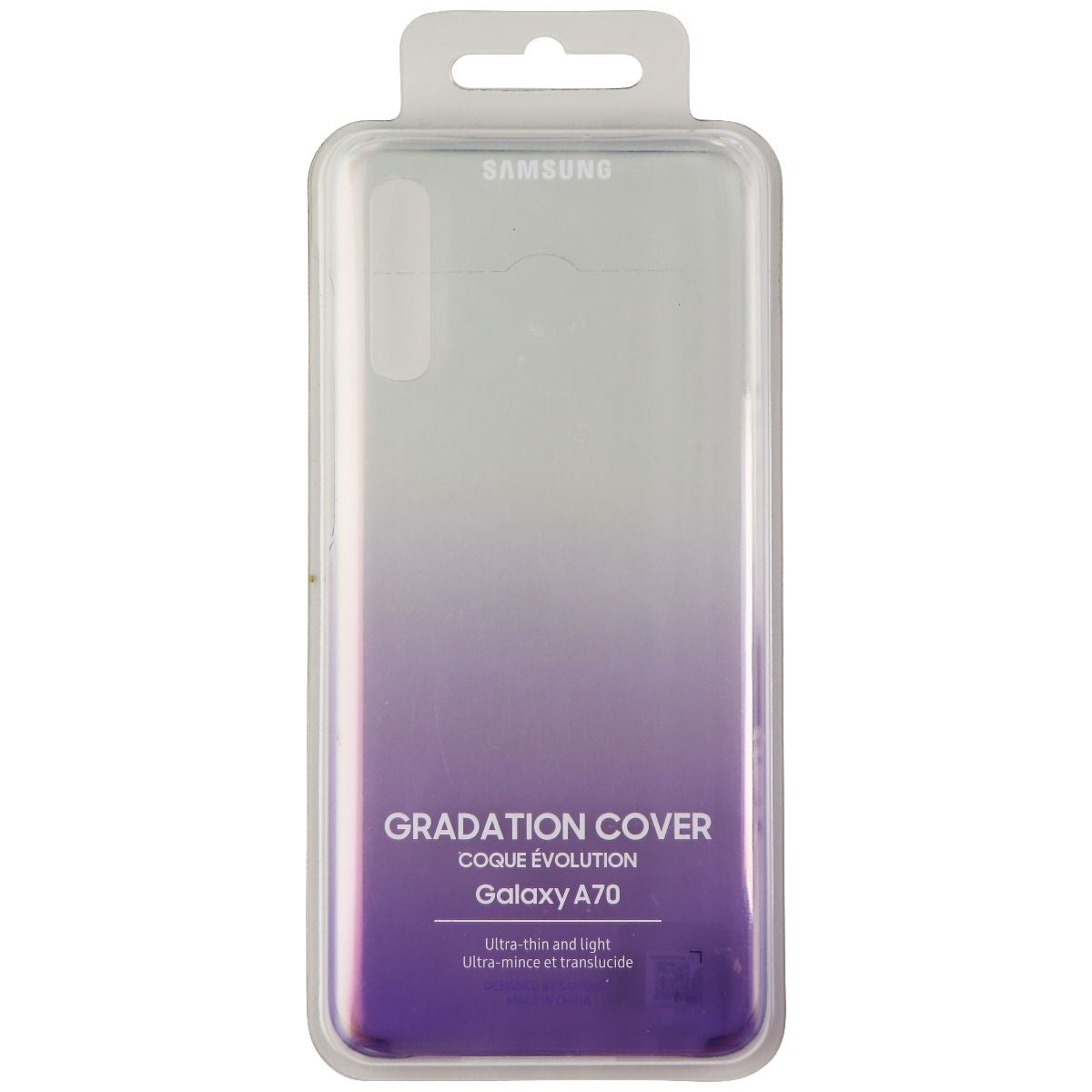 Samsung Gradation Ultra-Thin Cover Case for Samsung Galaxy A70 - Violet/Clear Cell Phone - Cases, Covers & Skins Samsung    - Simple Cell Bulk Wholesale Pricing - USA Seller