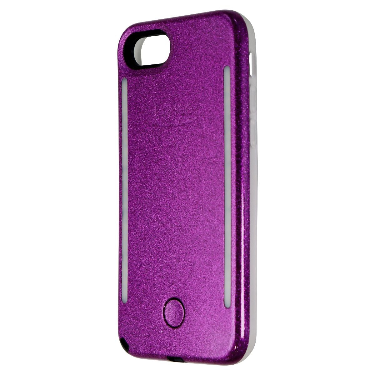 LuMee Duo Selfie LED Case for Apple iPhone SE 2nd Gen/8/7/6s/6 - Purple Glitter Cell Phone - Cases, Covers & Skins LuMee    - Simple Cell Bulk Wholesale Pricing - USA Seller