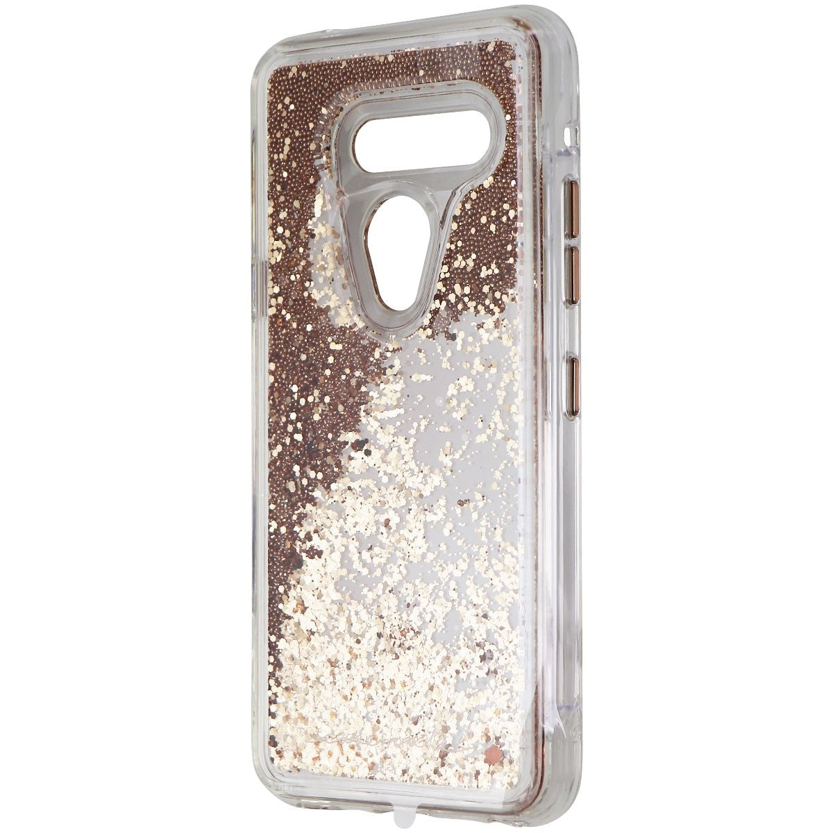 Case-Mate Waterfall Series Liquid Glitter Case for LG G8 ThinQ - Clear/Gold Cell Phone - Cases, Covers & Skins Case-Mate    - Simple Cell Bulk Wholesale Pricing - USA Seller