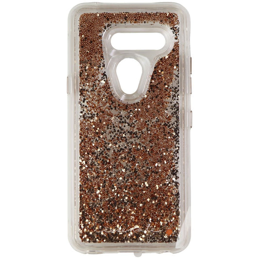 Case-Mate Waterfall Series Liquid Glitter Case for LG G8 ThinQ - Clear/Gold Cell Phone - Cases, Covers & Skins Case-Mate    - Simple Cell Bulk Wholesale Pricing - USA Seller