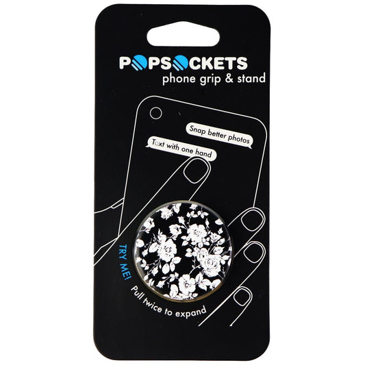 PopSockets: Collapsible Grip & Stand for Phones and Tablets - Monochrome Rose Cell Phone - Mounts & Holders PopSockets    - Simple Cell Bulk Wholesale Pricing - USA Seller