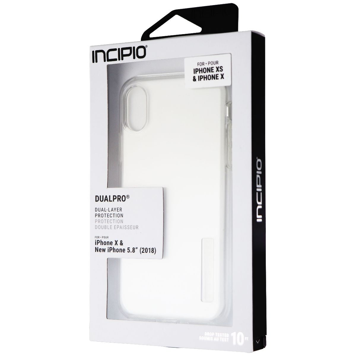 Incipio DualPro Series Case for Apple iPhone Xs and iPhone X - Clear Cell Phone - Cases, Covers & Skins Incipio    - Simple Cell Bulk Wholesale Pricing - USA Seller