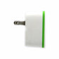 Belkin (5V/2.1A) Single USB Wall Charger - White/Green (F8M670) Cell Phone - Chargers & Cradles Belkin    - Simple Cell Bulk Wholesale Pricing - USA Seller