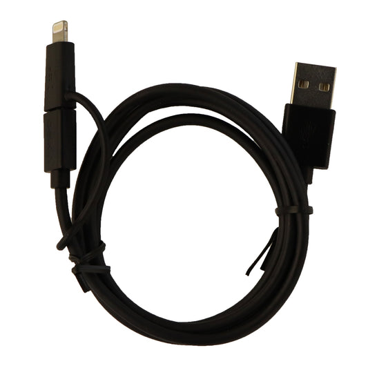 Belkin (3-Ft) Micro-USB and Lightning 8-Pin Switch Tip USB Cable - Black Cell Phone - Cables & Adapters Belkin    - Simple Cell Bulk Wholesale Pricing - USA Seller