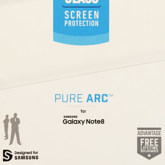 BodyGuardz Pure Arc Series Tempered Glass Screen for Galaxy Note8 - Clear/Black Cell Phone - Screen Protectors BodyGuardz    - Simple Cell Bulk Wholesale Pricing - USA Seller