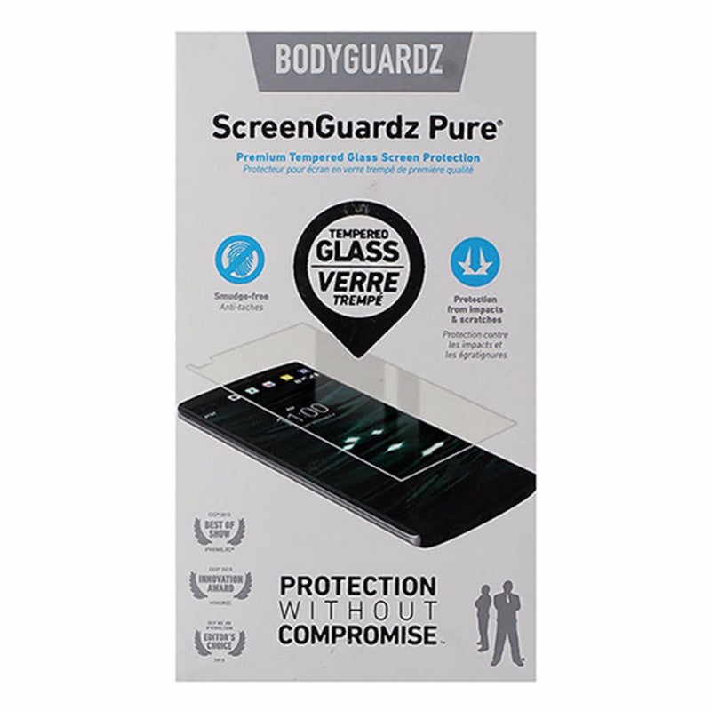 ScreenGuardz Pure Tempered Glass Screen Protector for LG V10 - Clear Cell Phone - Screen Protectors BodyGuardz    - Simple Cell Bulk Wholesale Pricing - USA Seller