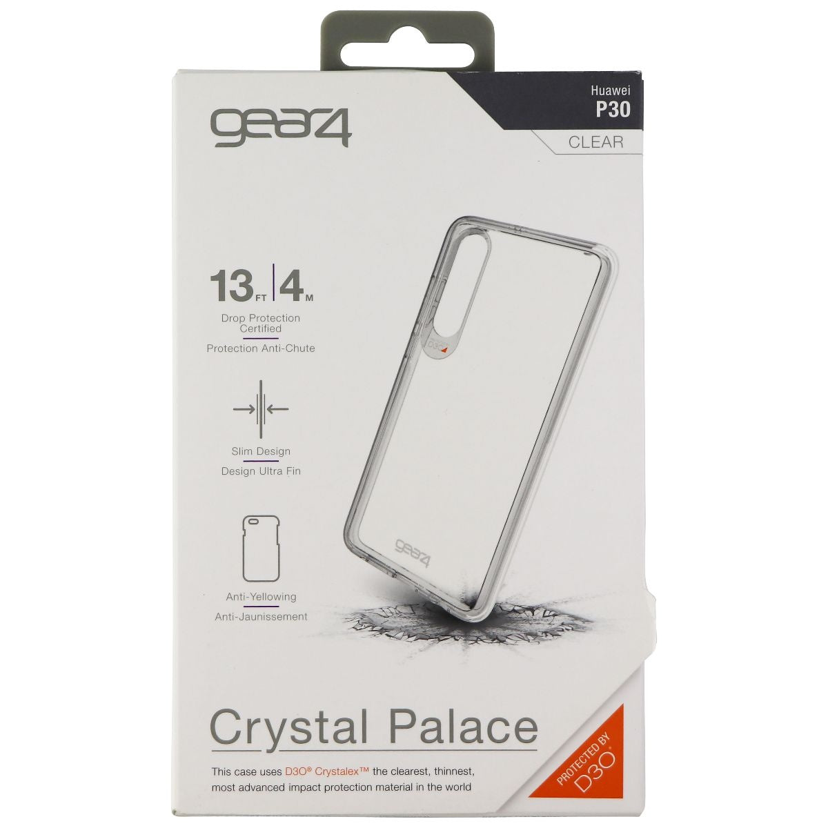 Gear4 Crystal Palace Series Case for Huawei P30 Smartphone - Clear Cell Phone - Cases, Covers & Skins Gear4    - Simple Cell Bulk Wholesale Pricing - USA Seller