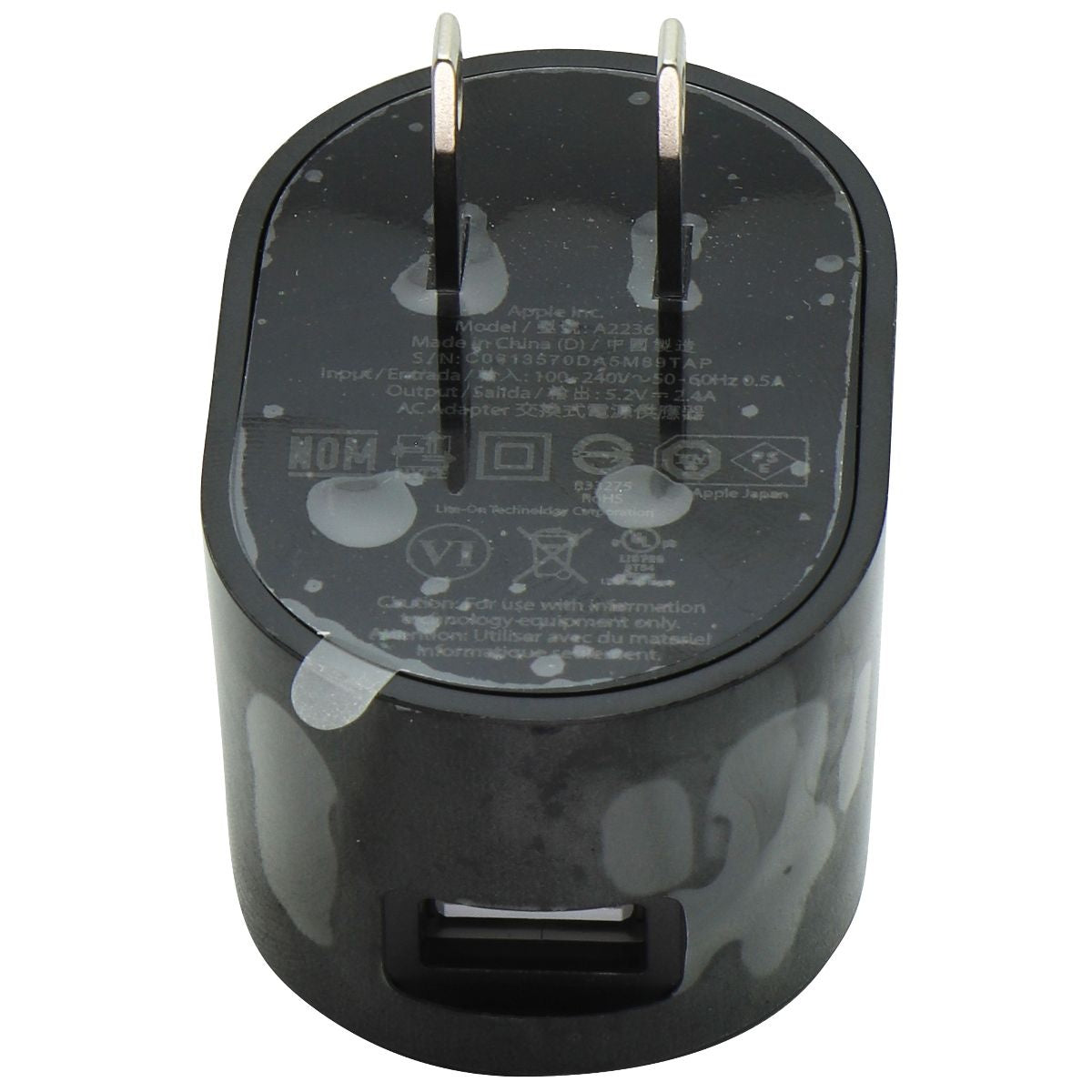 Beats OEM (5.2V/2.4A) USB AC Adapter Wall Charger - Black (A2236) Cell Phone - Chargers & Cradles Beats by Dr. Dre    - Simple Cell Bulk Wholesale Pricing - USA Seller