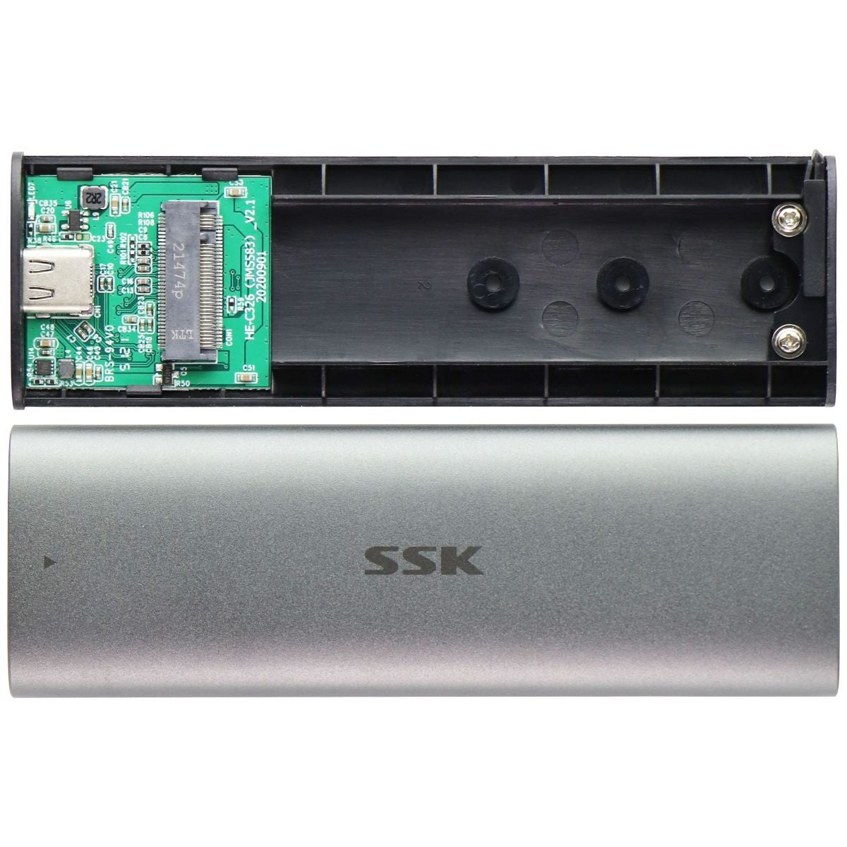 Sdisk Ssk SSK Aluminum M.2 to USB NVMe SATA SSD Enclosure (HE-C326) – Simple Cell ...