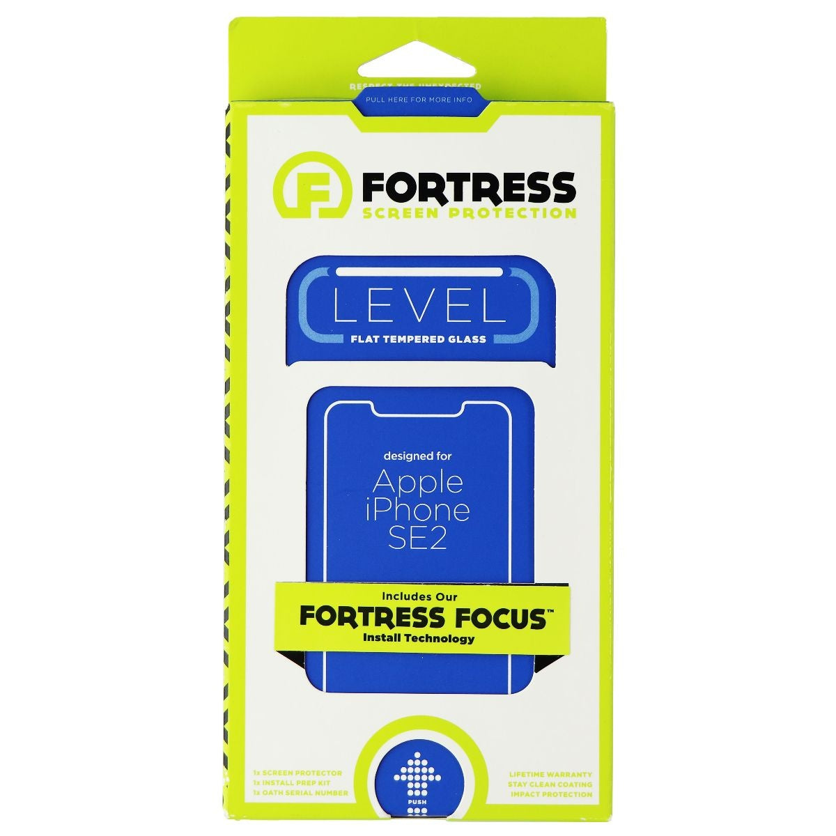 Fortress Tempered Glass Screen Protector for Apple iPhone SE (2nd Gen) - Clear Cell Phone - Screen Protectors Fortress    - Simple Cell Bulk Wholesale Pricing - USA Seller