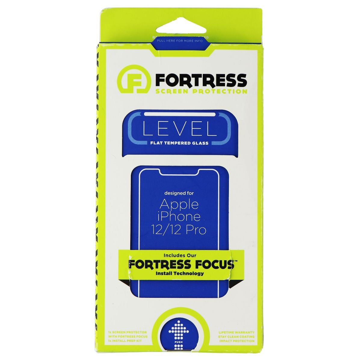 Fortress Flat Tempered Glass for Apple iPhone 12 and 12 Pro - Clear Cell Phone - Screen Protectors Fortress    - Simple Cell Bulk Wholesale Pricing - USA Seller
