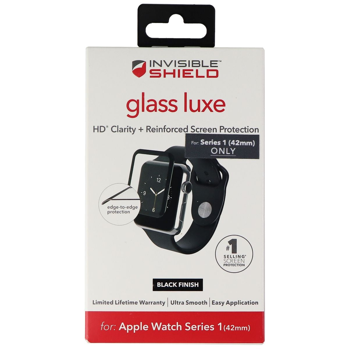 ZAGG InvisibleShield Glass Luxe Screen Protector for Apple Watch Series 1 (42mm) Cell Phone - Screen Protectors Zagg    - Simple Cell Bulk Wholesale Pricing - USA Seller