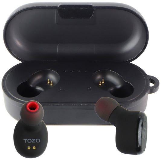 TOZO T10 Bluetooth Wireless Earbuds with Wireless Charging Case - Black Portable Audio - Headphones TOZO    - Simple Cell Bulk Wholesale Pricing - USA Seller