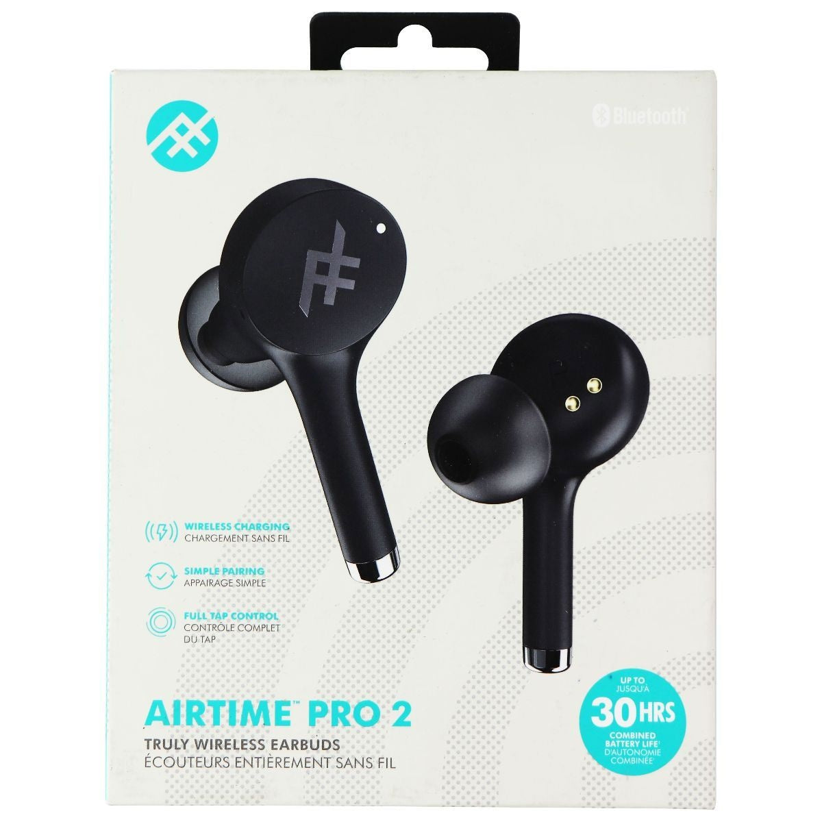 iFrogz Airtime Pro 2 Truly Wireless Earbuds - Black Portable Audio - Headphones iFrogz    - Simple Cell Bulk Wholesale Pricing - USA Seller