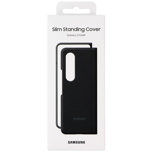 Samsung Official Slim Standing Cover for Galaxy Z Fold4 - Black Cell Phone - Cases, Covers & Skins Samsung    - Simple Cell Bulk Wholesale Pricing - USA Seller