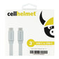 CellHelmet (3-Ft) USB-C to USB-C Flat Charge/Sync Cable - Gray Cell Phone - Cables & Adapters CellHelmet    - Simple Cell Bulk Wholesale Pricing - USA Seller